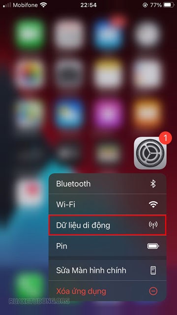 tắt mở 3g