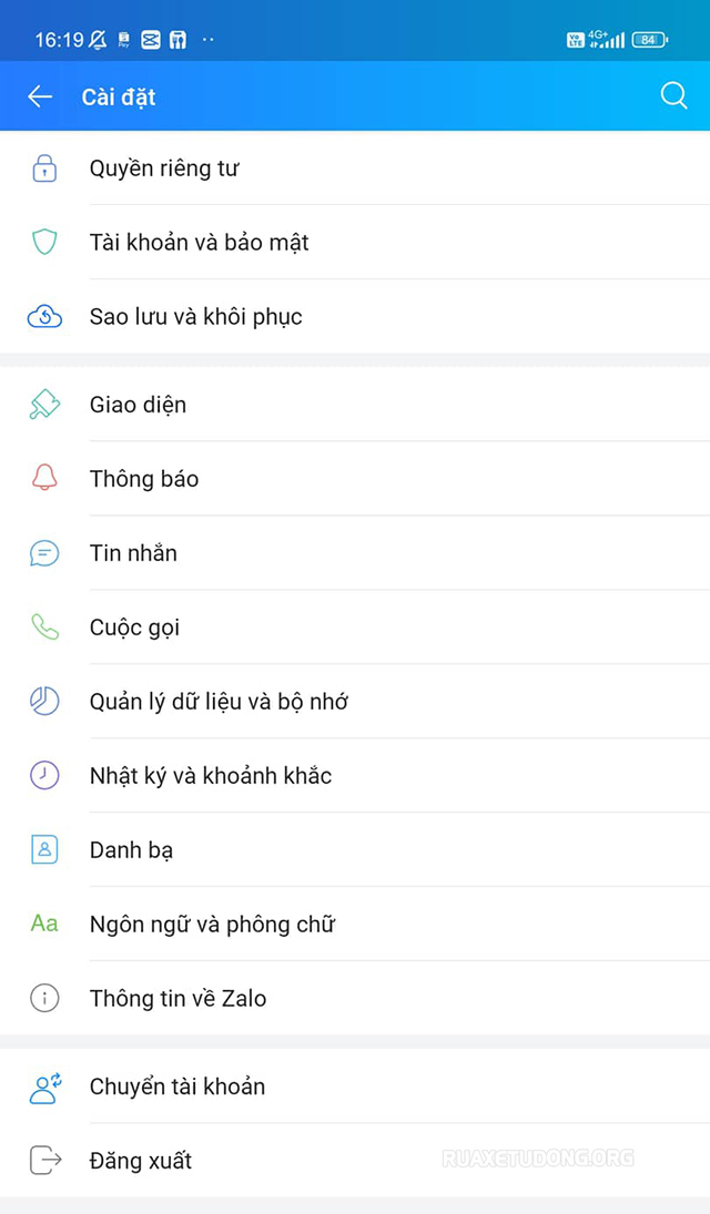 Nhấn vào mục “Sao lưu và khôi phục”. 