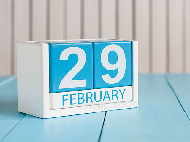 Năm nhuận theo dương lịch sẽ có thêm một ngày vào tháng 2