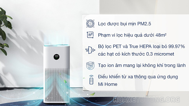 Tính năng thông minh ở máy lọc không khí Xiaomi.