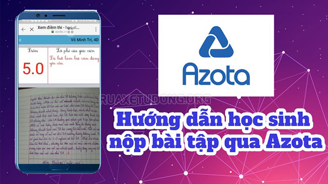 Hướng dẫn nộp bài trên ứng dụng Azota