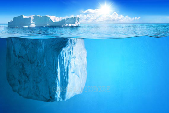 Phần chìm của tảng băng trôi